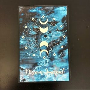 Blue Witchy Moon Phases Dream Journal Notebook